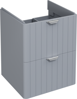 Тумба с раковиной STWORKI Ларвик 50 серая матовая   Раковина STWORKI Ларвик 50 11050-KL